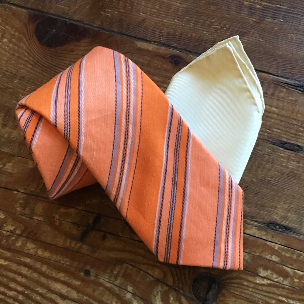 NWOT David Donahue Tie Linen/Silk Blend - Picture 1 of 8